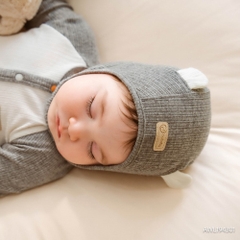 (1M-12M) Mũ Bonnet tai gấu BU Baby AWL194301 | Phụ kiện sơ sinh chính hãng