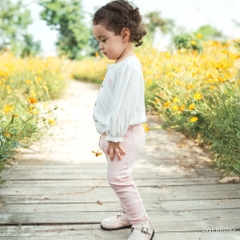 BU Baby (6M-4Y) Bộ dài tay cài giữa bèo gấu Bé gái BWL1102BG | Quần áo Bubaby chính hãng