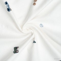 BU Baby (0M-9M) Bộ ngắn tay cài chéo Little Car Bamboo IBB130800 | Quần áo chính hãng