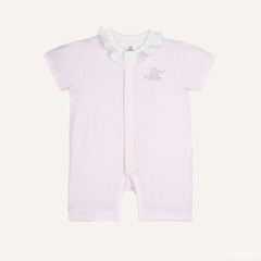 BU Baby (0M-12M) Body đùi ngắn tay cài giữa bèo cổ Bamboo SBB2302BC | Body sơ sinh chính hãng