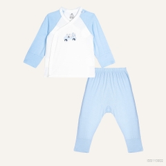 BU Baby (0M-9M) Bộ dài tay cài chéo Little Car BU Bamboo IBB110802 | Body sơ sinh chính hãng