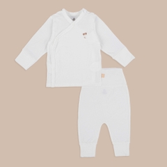 BU Baby (NB-6M) Bộ dài tay cài chéo tai gấu Bubaby Siro  BSR110811| Quần áo chính hãng