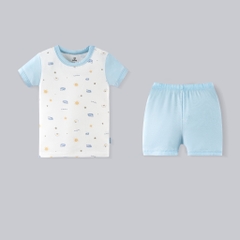 (6M - 5Y) Bộ quần áo ngắn tay cài vai BUBABY SALE 2026