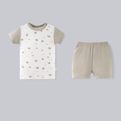 (6M - 5Y) Bộ quần áo ngắn tay cài vai BUBABY SALE 2026