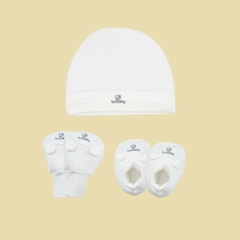 BU Baby (NB-6M) Bộ dài tay cài chéo tai gấu Bubaby Siro  BSR110811| Quần áo chính hãng