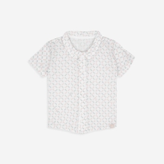BU Baby (1Y-5Y) Áo sơ mi ngắn tay lịch sự, thanh lịch - Bu Baby bé trai - bé gái - Quần áo Bu Baby Pure Cotton BCT334100