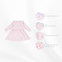 BU Baby Váy dài tay bèo ngực chần bông - BU Quilted BBS513900 | Bu Baby Chính Hãng