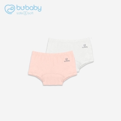 BU Baby (1Y-5Y) Set 2 Quần Chip Đùi Bé Gái Bu baby Vải Bamboo Mềm Mịn - Quần chip bubaby