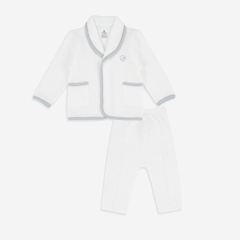 BU Baby Bộ quần áo dài tay cài giữa chần bông - BU Quilted BBS110200 | Quần áo Bu Baby chính hãng