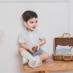 BU Baby (4Y-5Y) Áo ngắn tay  Bu Baby cổ Polo BPN330303 - Áo cho bé trai, bé gái Ponie  Bu Baby bé trai -  Bu Baby bé gái