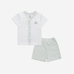 BU Baby Bộ ngắn tay cài giữa xuân hè cho bé sơ sinh từ 1 đến  12 tháng - BU Siro BSR130202  | Bu Baby Chính Hãng