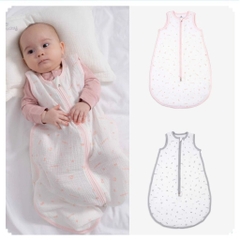 BU Baby Túi ngủ cho bé sơ sinh, túi ngủ khoá giữa size 0-12M chất liệu muslin cao cấp Bu Baby AMU451100