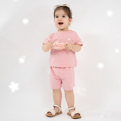 BU Baby Bộ quần áo ngắn tay cài vai Twinkle - Bamco BBC130108 | Quần áo Bu Baby chính hãng