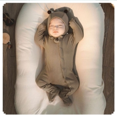 BU Baby (0-12M) Mũ Buộc dây Quả bông ABC1943QB Muda cho bé trai, bé gái  sơ sinh - Bamco  - Mũ bu baby - Mũ Bu sơ sinh