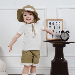 BU Baby Quần đùi bé gái túi bèo cách điệu cho bé từ 1 đến 5 tuổi - Pure Cotton BCT4331TB | Bu Baby Chính Hãng