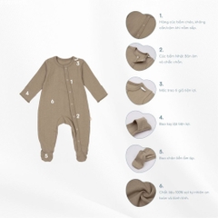 BU Baby (0-12M) Mũ Buộc dây Quả bông ABC1943QB Muda cho bé trai, bé gái  sơ sinh - Bamco  - Mũ bu baby - Mũ Bu sơ sinh