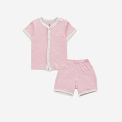 BU Baby Bộ ngắn tay cài giữa cho bé sơ sinh từ 1 đến 12 tháng chất vải thoải mái, co giãn  - Siro BSR130201 | Quần áo Bu