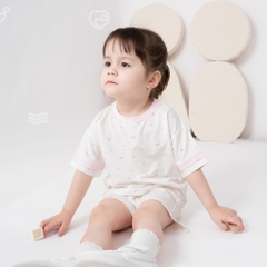 BU Baby Tổng hợp bộ ngắn tay sợi tre tự nhiên cho bé 12 tháng - 4 tuổi | Bu Baby Chính Hãng