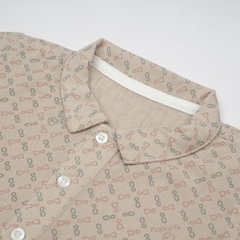 BU Baby (1Y-5Y) Áo sơ mi ngắn tay lịch sự, thanh lịch - Bu Baby bé trai - bé gái - Quần áo Bu Baby Pure Cotton BCT334100