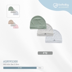 Mũ sơ sinh cho bé - Mũ tròn ASR19S300 ABB192200 ASR192200 ABB1922NS - Bu baby sơ sinh - Mũ sơ sinh BuBaby