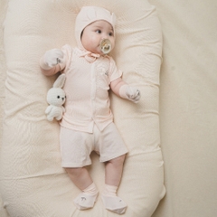 BU Baby Bộ ngắn tay cài giữa xuân hè cho bé sơ sinh từ 1 đến  12 tháng - BU Siro BSR130202  | Bu Baby Chính Hãng