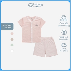 BU Baby Bộ ngắn tay cài giữa xuân hè cho bé sơ sinh từ 1 đến  12 tháng - BU Siro BSR130202  | Bu Baby Chính Hãng