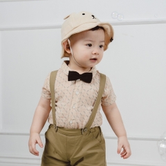 BU Baby (1Y-5Y) Áo sơ mi ngắn tay lịch sự, thanh lịch - Bu Baby bé trai - bé gái - Quần áo Bu Baby Pure Cotton BCT334100
