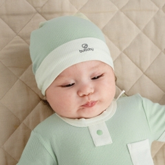 BU Baby Mũ Sơ Sinh cho bé trơn basic, chất liệu Siro Cotton Bu Baby ASR192201 | Phụ kiện Bu Baby chính hãng