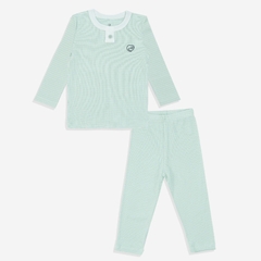 BU Baby (6M-3Y) Bộ dài tay cổ trụ Thu êm BU Siro Jacquard BU Baby SCT110301| Quần áo chính hãng