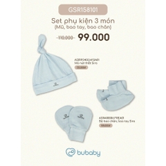 Set phụ kiện Bubaby cho bé trai bé gái | Phụ kiện BU Baby chính hãng