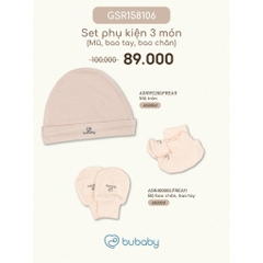 Set phụ kiện Bubaby cho bé trai bé gái | Phụ kiện BU Baby chính hãng
