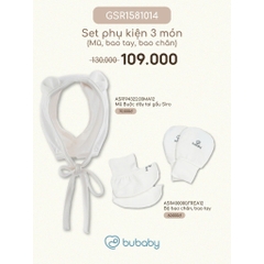 Set phụ kiện Bubaby cho bé trai bé gái | Phụ kiện BU Baby chính hãng