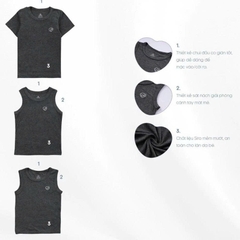 (12M-5Y) Set 2 áo Tank top,  Sát nách cổ tròn Bubaby Siro BSR340401 BSR340402 | Quần áo BU Baby chính hãng