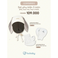 Set phụ kiện Bubaby cho bé trai bé gái | Phụ kiện BU Baby chính hãng