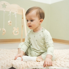 (3M-12M) Body dài tay cài vai Bambus - BBB210100 | Quần áo BU Baby chính hãng