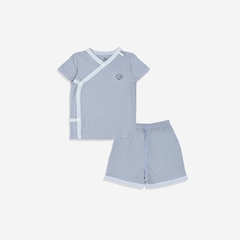 (1M-9M) Bộ quần áo ngắn tay cài chéo Siro - BSR130804 | Quần áo BU Baby chính hãng