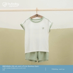 (6M-5Y) Bộ sát nách cổ tròn bambus Gami - BBB140406 | Quần áo bu chính hãng