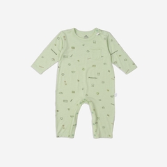 (3M-12M) Body dài tay cài vai Bambus - BBB210100 | Quần áo BU Baby chính hãng