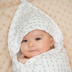 (Freesize) Chăn ủ có mũ Iconic 1 Cotton ACT0817IM | Phụ kiện BU Baby chính hãng