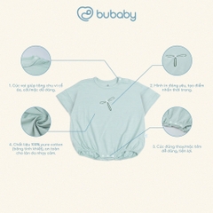 (1M-12M) Body chip ngắn tay cài vai Cotton Slub Dona - BCT230103 | Quần áo BU Baby chính hãng