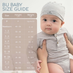 (1M-9M) Bộ quần áo ngắn tay cài chéo Siro - BSR130804 | Quần áo BU Baby chính hãng
