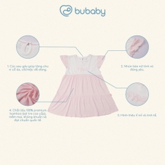 (12M-5Y) Váy ngắn tay xòe tầng bé gái Bambus - BBB5329BG | Quần áo BU Baby chính hãng