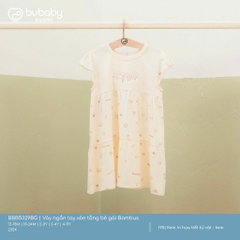 (12M-5Y) Váy ngắn tay xòe tầng bé gái Bambus - BBB5329BG | Quần áo BU Baby chính hãng