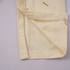 (3M-12M) Body dài tay cài vai Bambus - BBB210100 | Quần áo BU Baby chính hãng