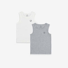 (6M-5Y) Set 2 áo sát nách cổ tròn Siro Rib Bé trai Bé gái - BSR340403 BSR340404 BSR350000| Quần áo BU Baby Chính Hãng