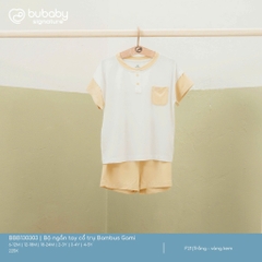 (6M - 5Y) Bộ ngắn tay cổ trụ Bambus Gami BBB130303 cho bé | Quần áo BU Baby chính hãng