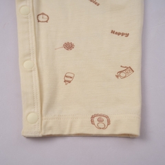 (3M-12M) Body dài tay cài vai Bambus - BBB210100 | Quần áo BU Baby chính hãng