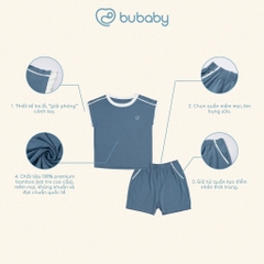 (6M-5Y) Bộ sát nách cổ tròn bambus Gami - BBB140406 | Quần áo bu chính hãng