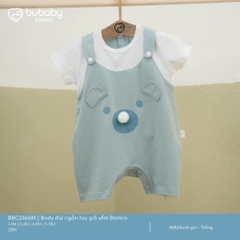 (1M-12M) Body đùi ngắn tay giả yếm Bamco - BBC236600 | Quần áo BU Baby chính hãng