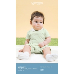 (1M-12M) Body đùi ngắn tay cài sau cổ Peter Pan Bamco - BBC2310PP | Quần áo BU Baby chính hãng